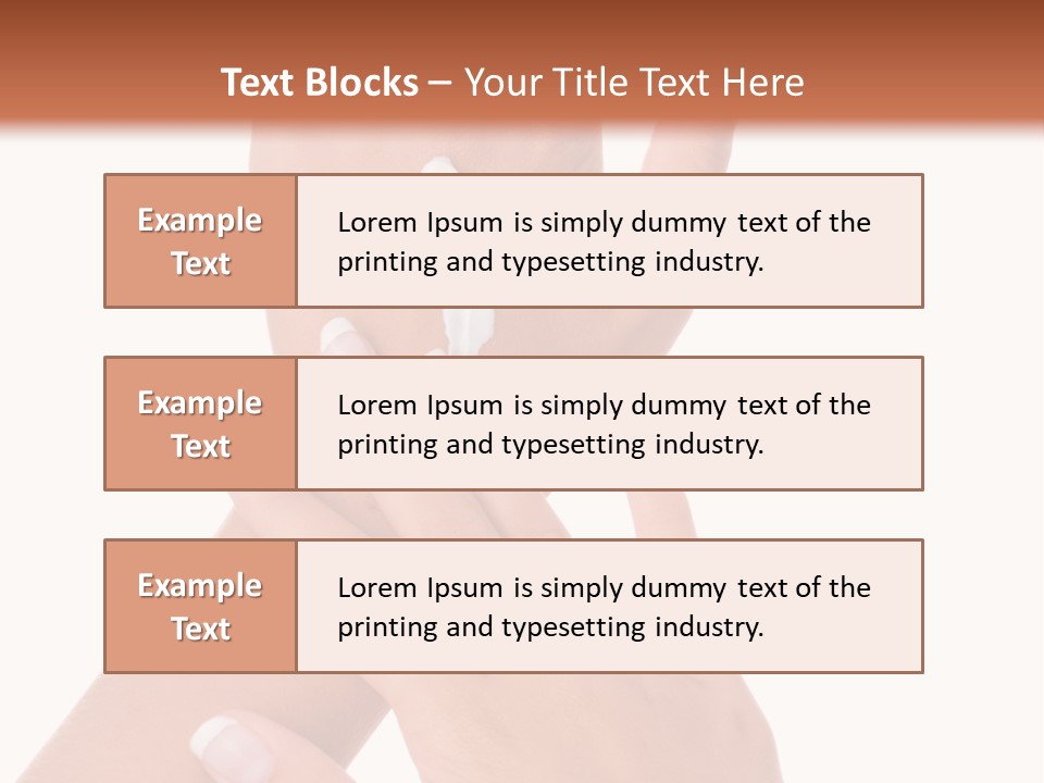 Purity Hands Young PowerPoint Template