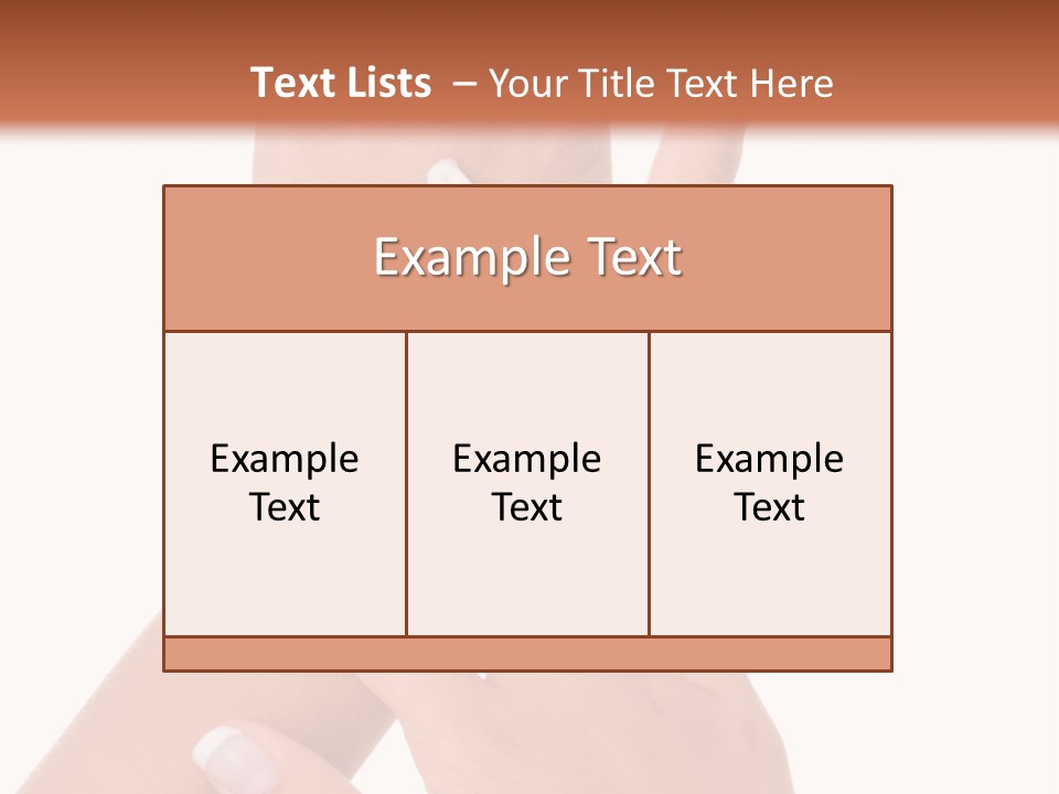 Purity Hands Young PowerPoint Template