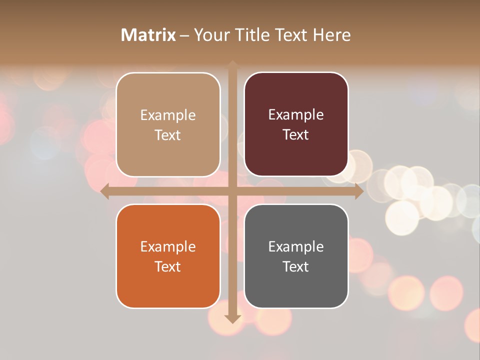 Car Downtown Overpass PowerPoint Template