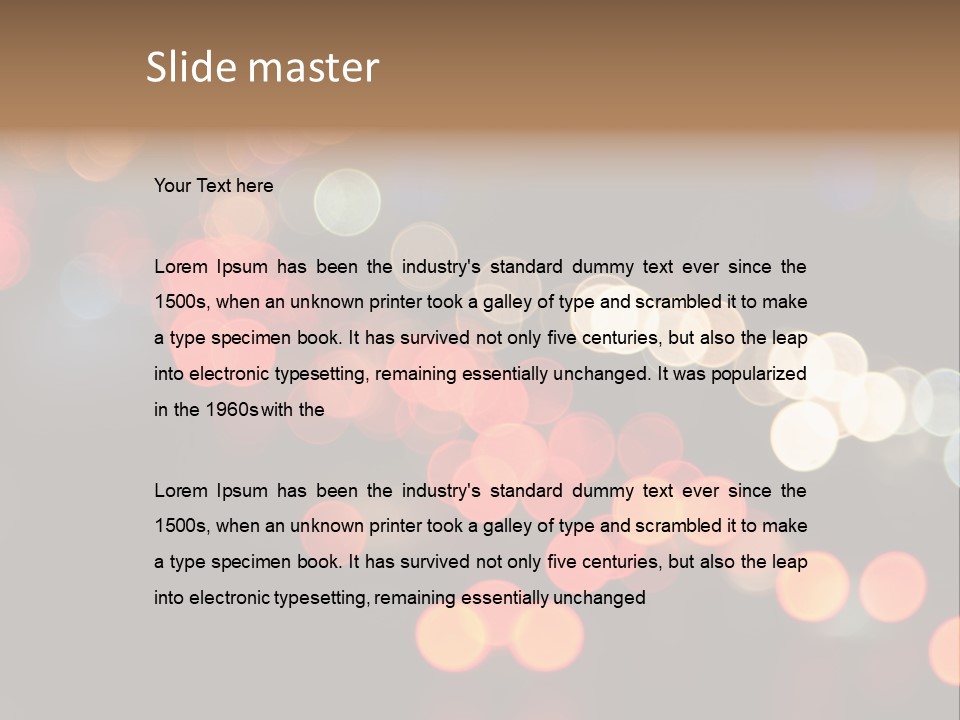 Car Downtown Overpass PowerPoint Template