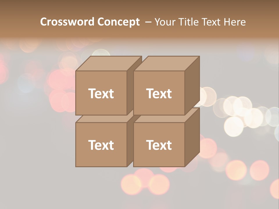 Car Downtown Overpass PowerPoint Template