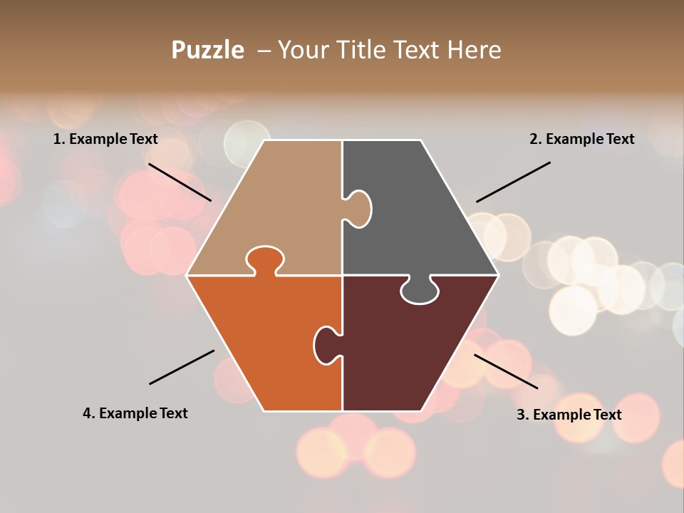 Car Downtown Overpass PowerPoint Template