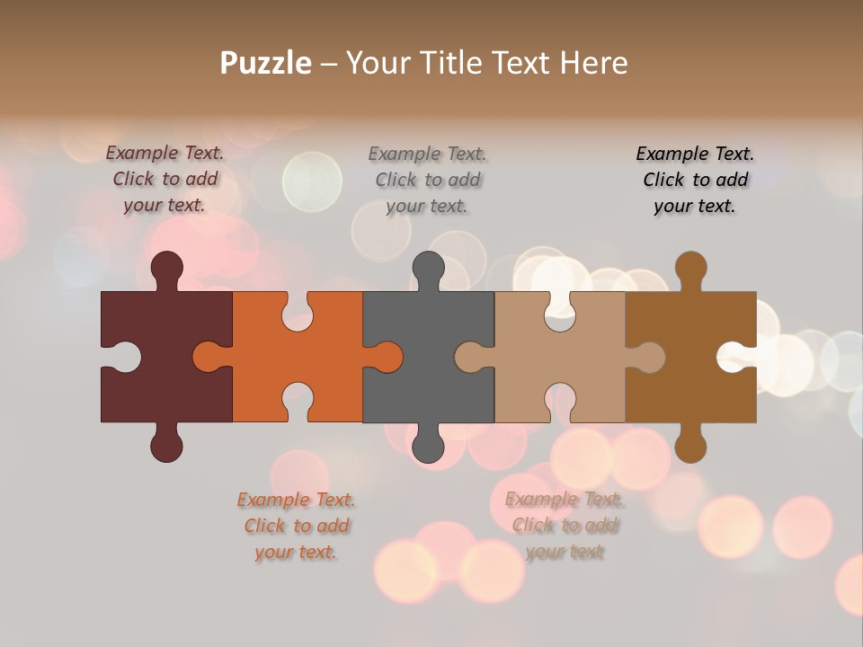 Car Downtown Overpass PowerPoint Template