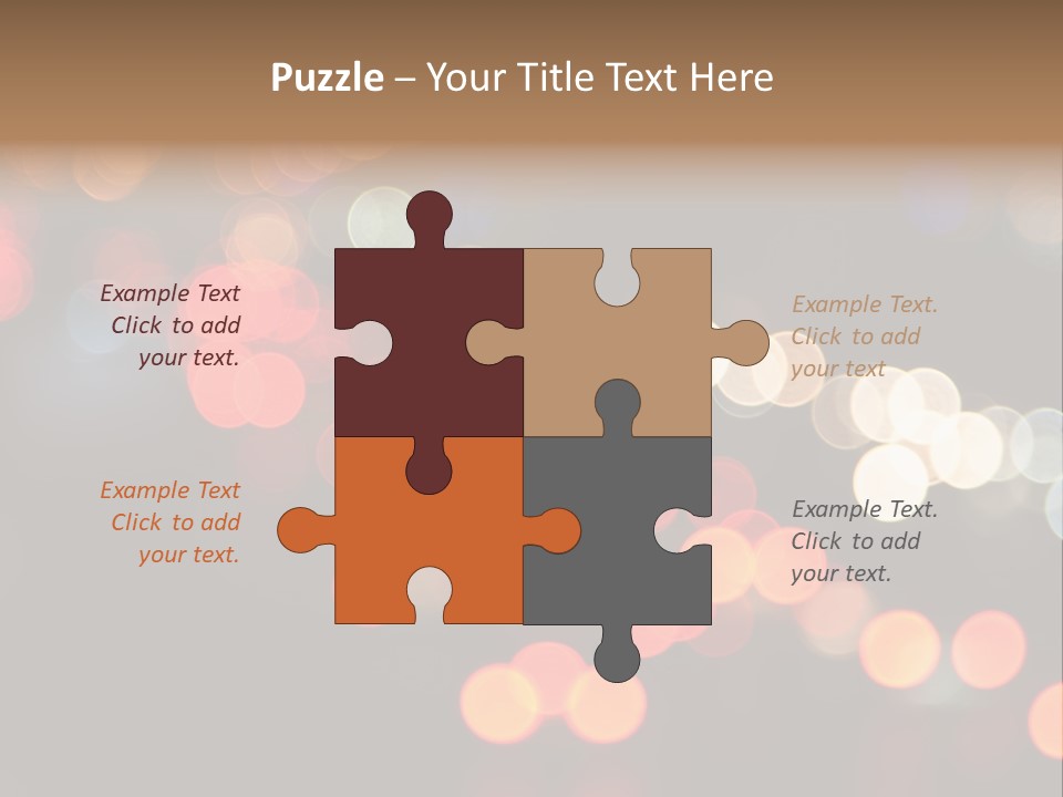 Car Downtown Overpass PowerPoint Template