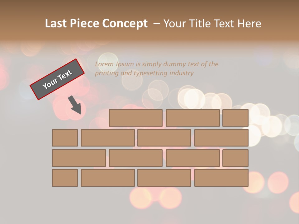 Car Downtown Overpass PowerPoint Template
