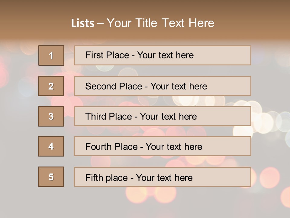 Car Downtown Overpass PowerPoint Template