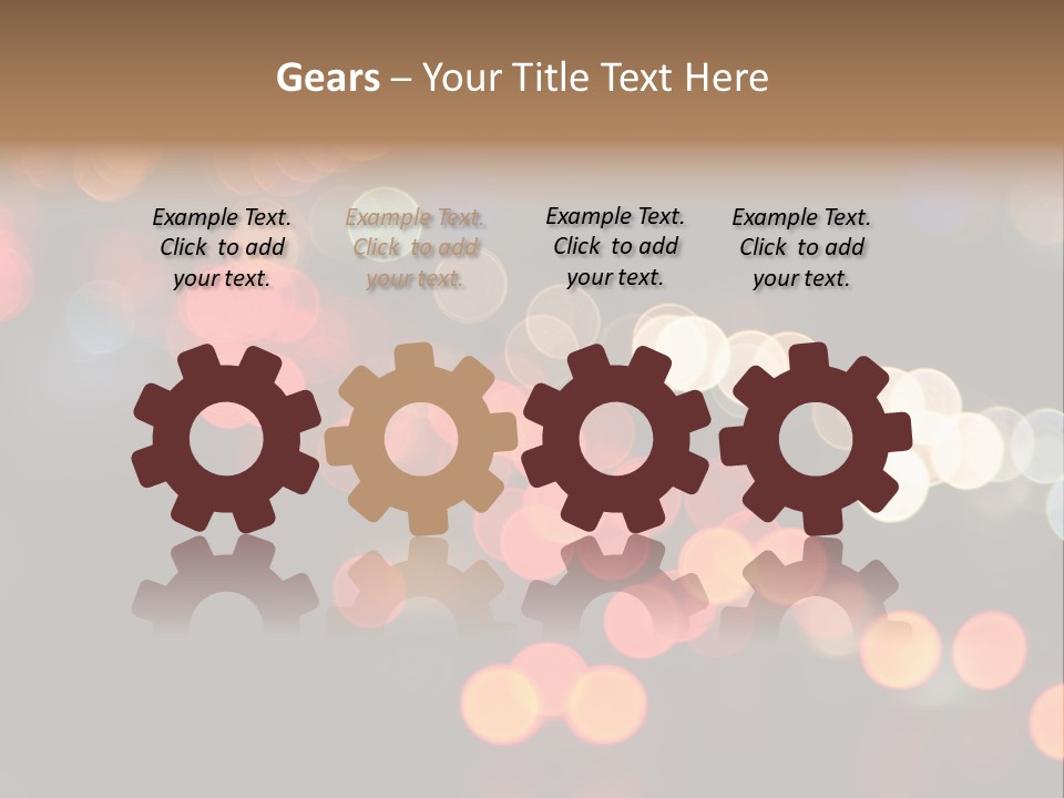 Car Downtown Overpass PowerPoint Template