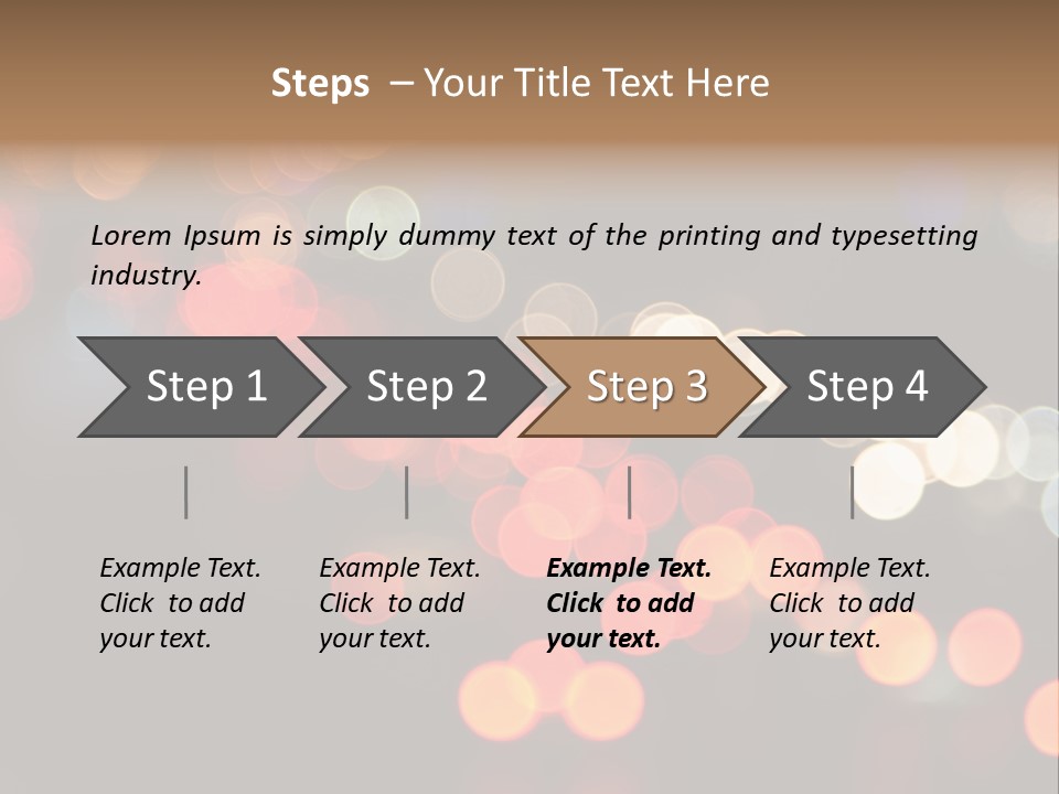 Car Downtown Overpass PowerPoint Template
