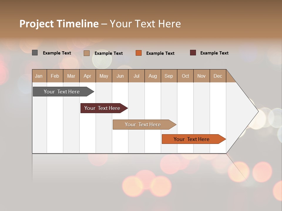 Car Downtown Overpass PowerPoint Template