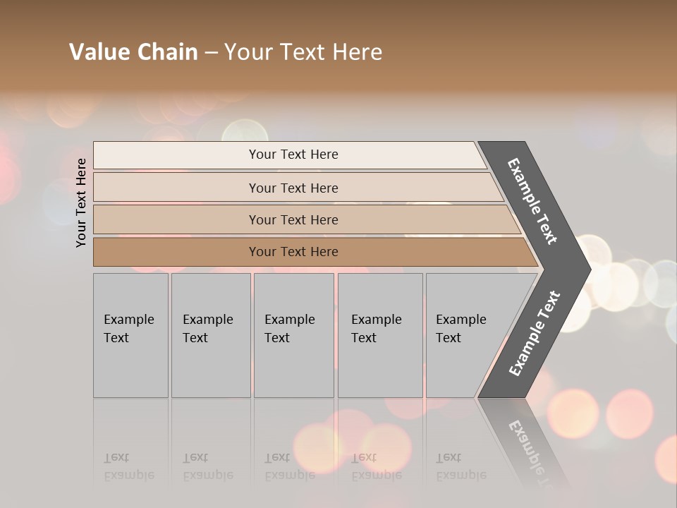 Car Downtown Overpass PowerPoint Template