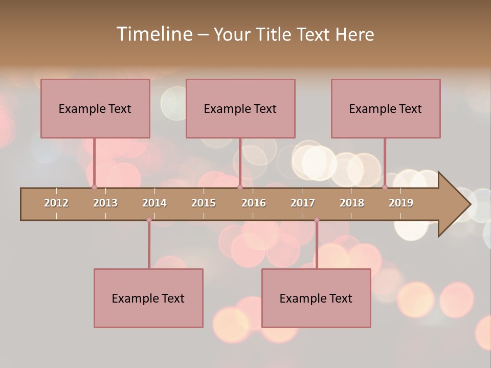 Car Downtown Overpass PowerPoint Template