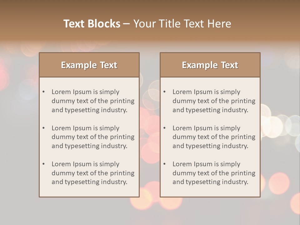 Car Downtown Overpass PowerPoint Template