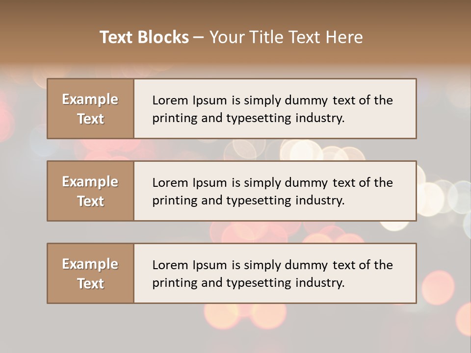 Car Downtown Overpass PowerPoint Template