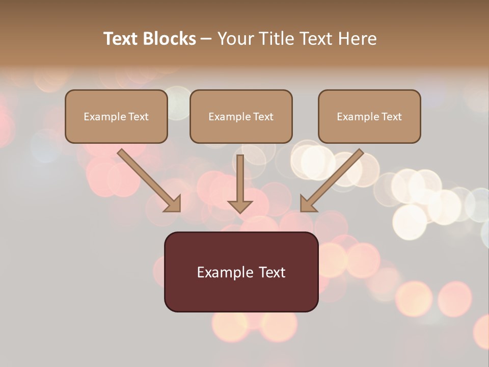 Car Downtown Overpass PowerPoint Template