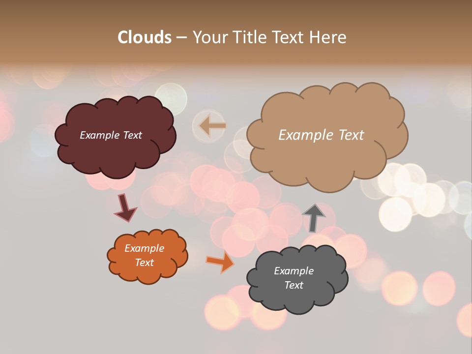 Car Downtown Overpass PowerPoint Template