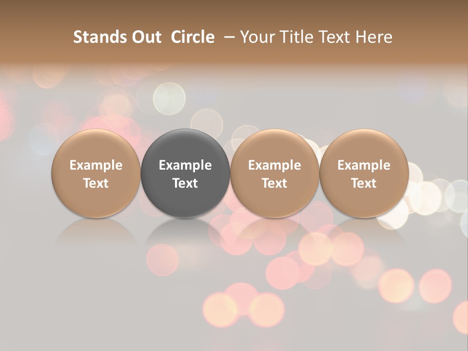 Car Downtown Overpass PowerPoint Template