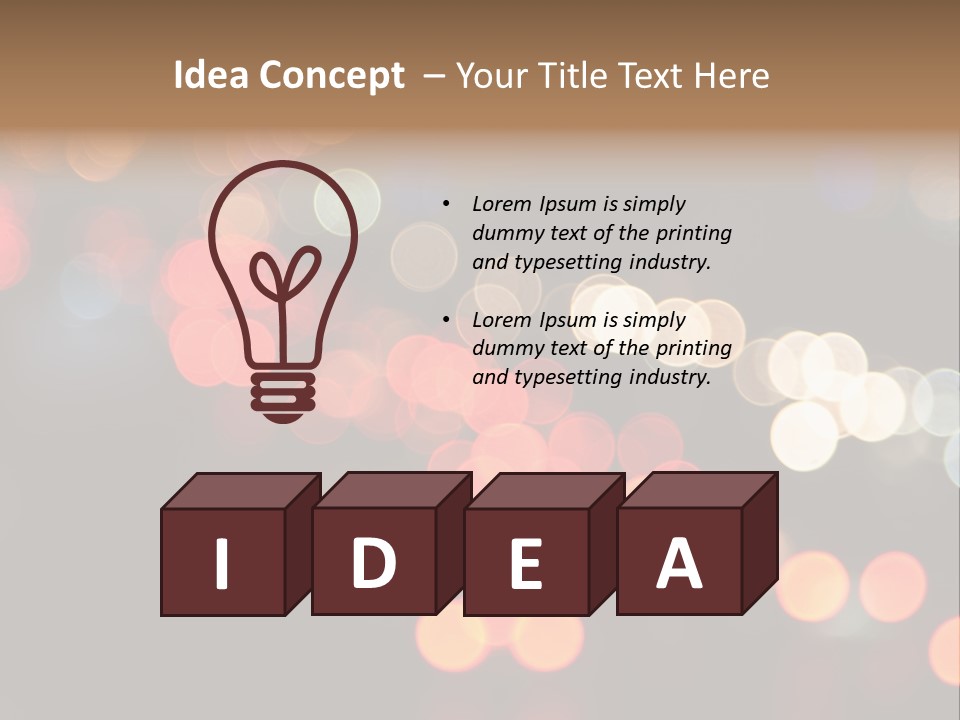 Car Downtown Overpass PowerPoint Template