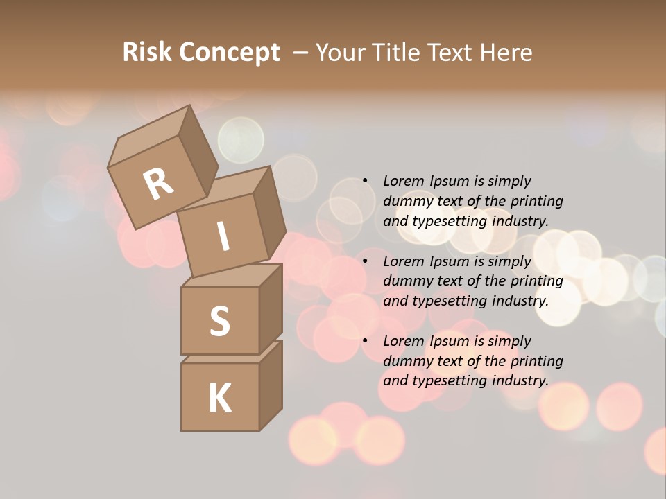 Car Downtown Overpass PowerPoint Template