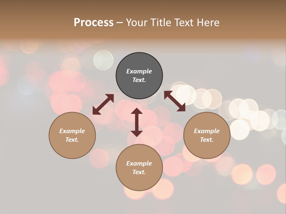 Car Downtown Overpass PowerPoint Template