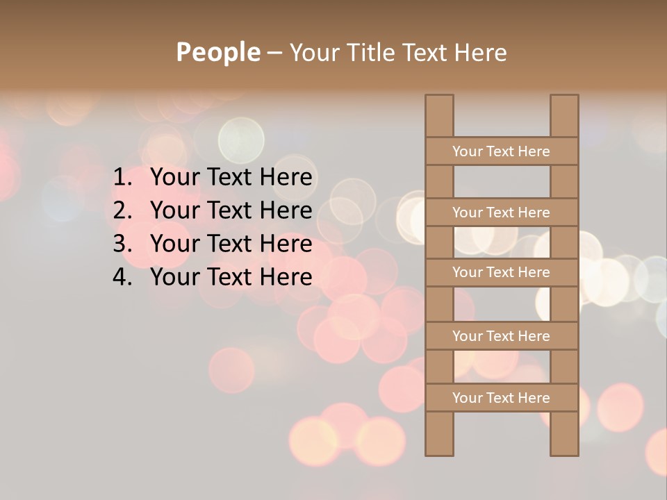 Car Downtown Overpass PowerPoint Template