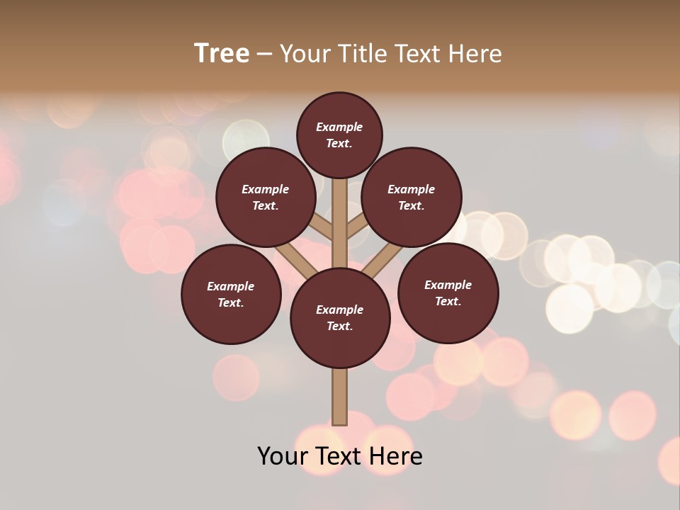 Car Downtown Overpass PowerPoint Template