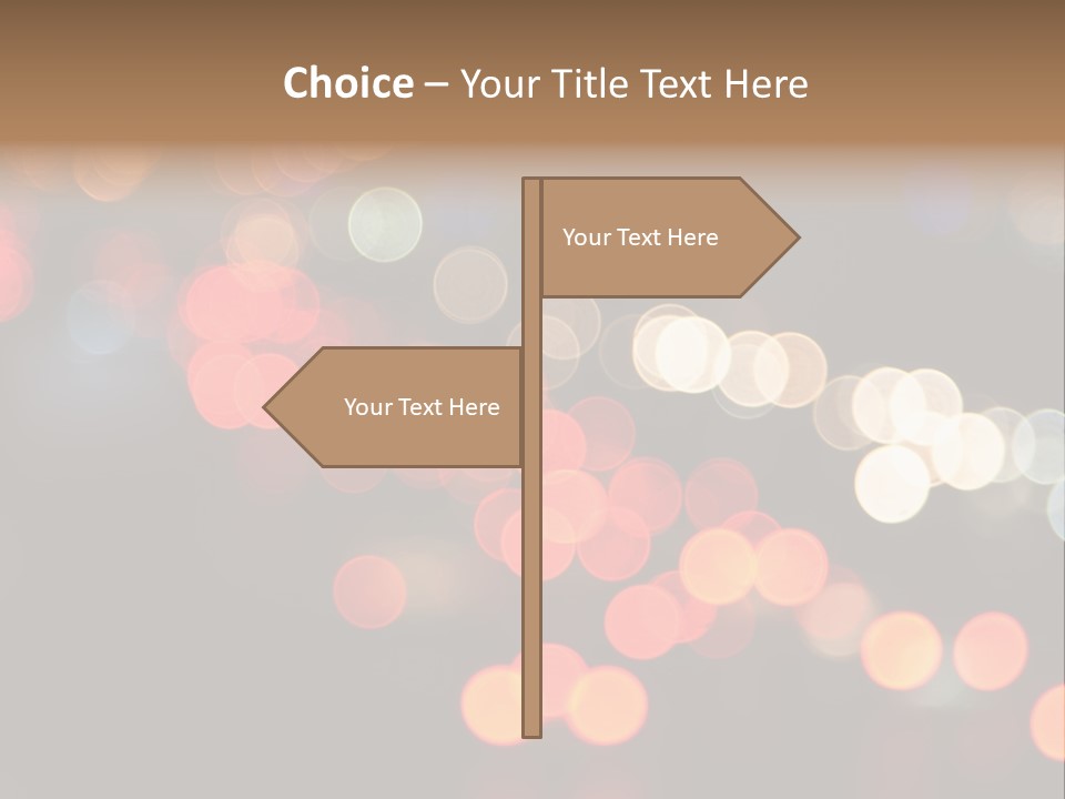 Car Downtown Overpass PowerPoint Template