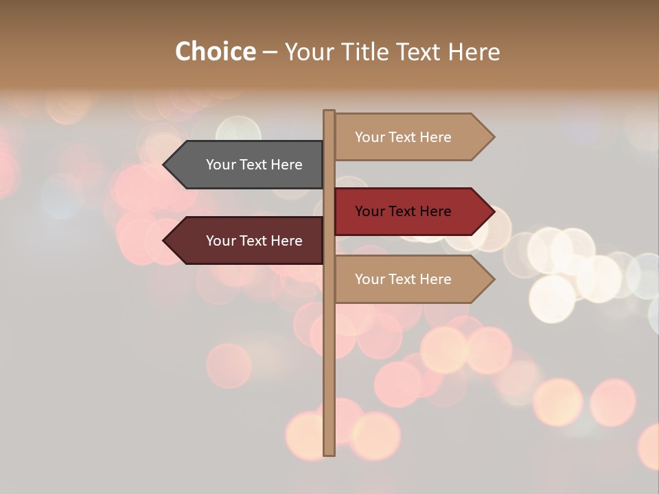 Car Downtown Overpass PowerPoint Template