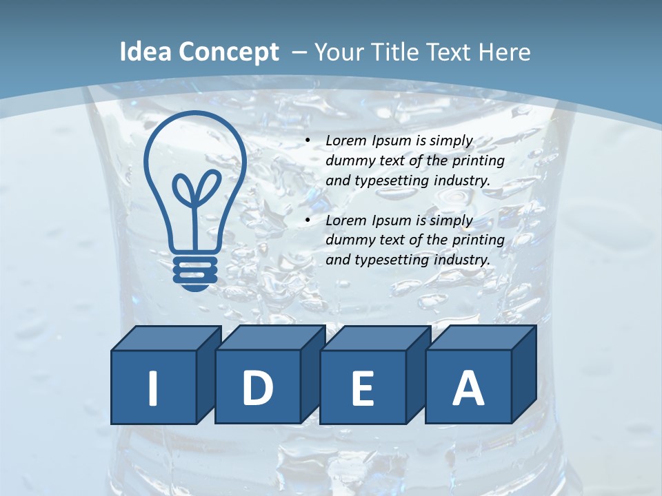 Bubble Healthy Purity PowerPoint Template