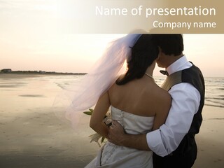 Hair Togetherness Couple PowerPoint Template