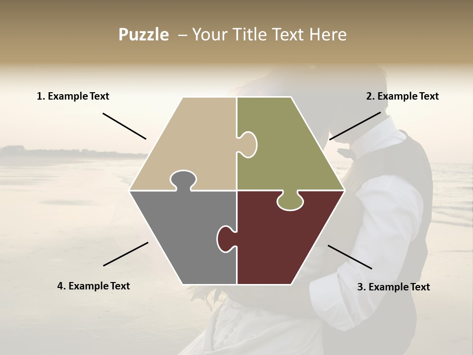 Hair Togetherness Couple PowerPoint Template