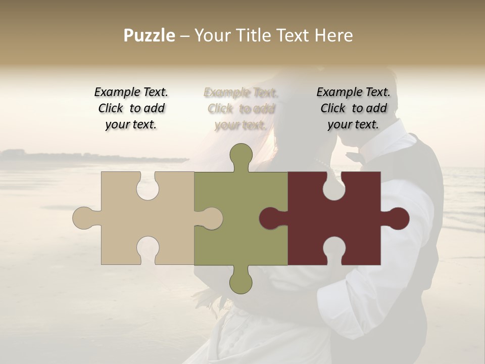 Hair Togetherness Couple PowerPoint Template