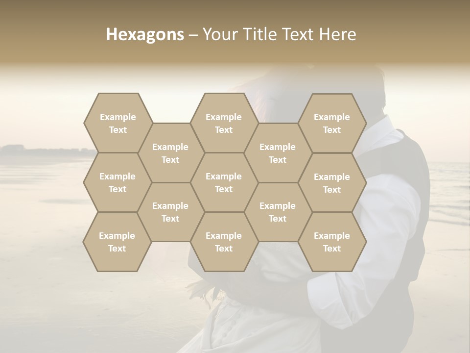 Hair Togetherness Couple PowerPoint Template