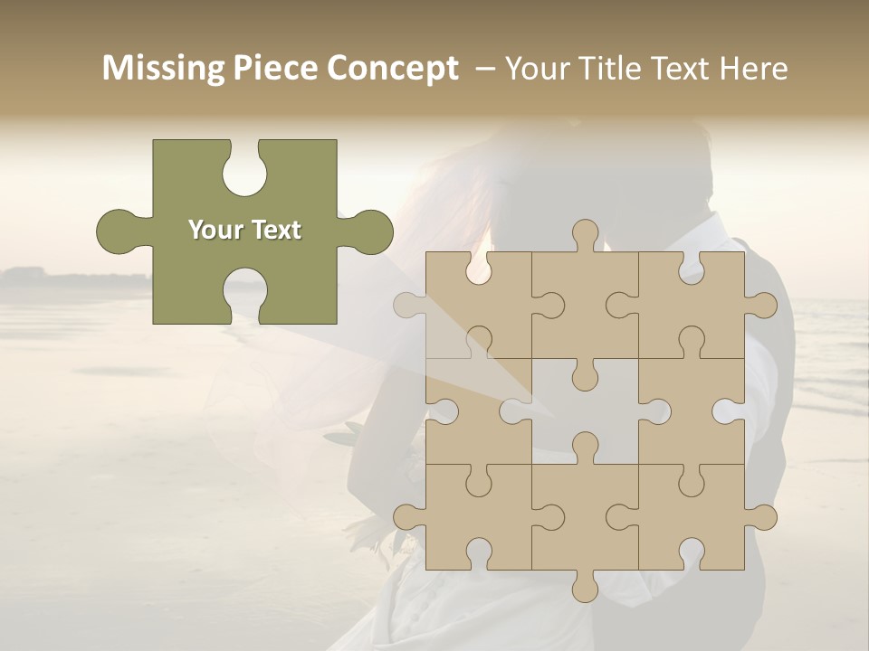 Hair Togetherness Couple PowerPoint Template