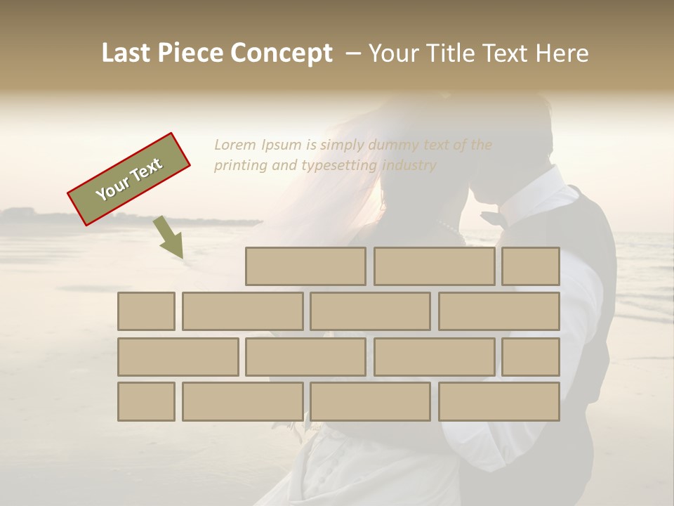 Hair Togetherness Couple PowerPoint Template