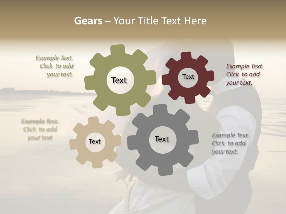 Hair Togetherness Couple PowerPoint Template