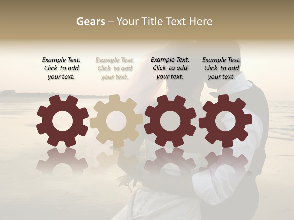 Hair Togetherness Couple PowerPoint Template