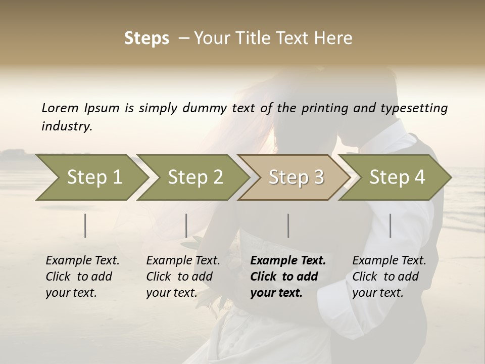 Hair Togetherness Couple PowerPoint Template