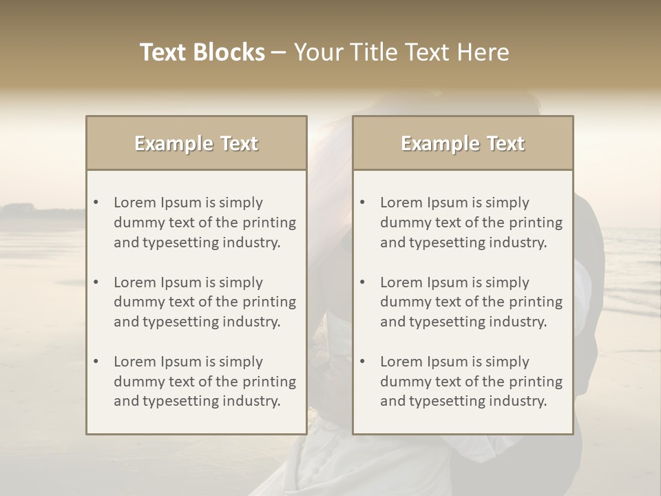 Hair Togetherness Couple PowerPoint Template