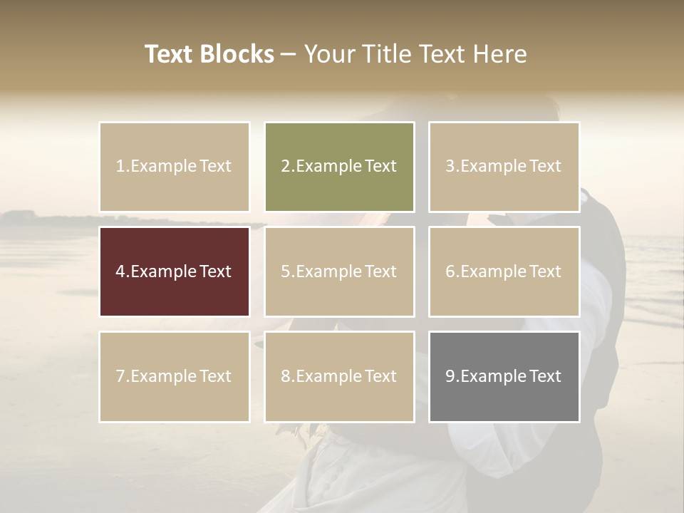 Hair Togetherness Couple PowerPoint Template