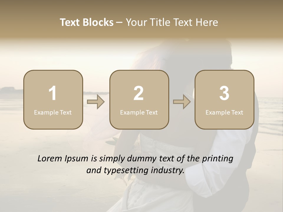 Hair Togetherness Couple PowerPoint Template