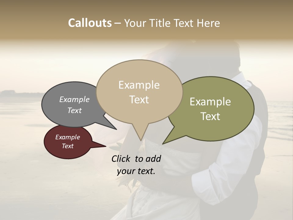 Hair Togetherness Couple PowerPoint Template