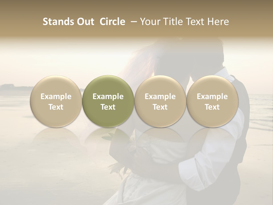 Hair Togetherness Couple PowerPoint Template