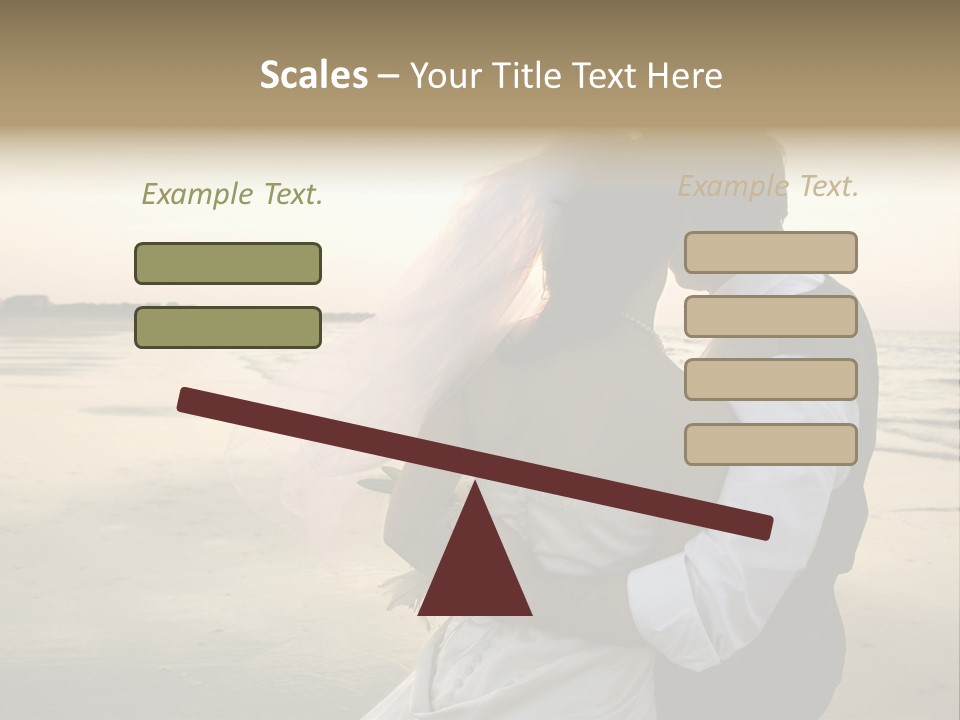 Hair Togetherness Couple PowerPoint Template