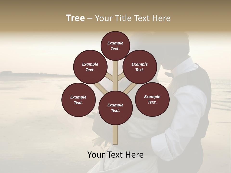 Hair Togetherness Couple PowerPoint Template