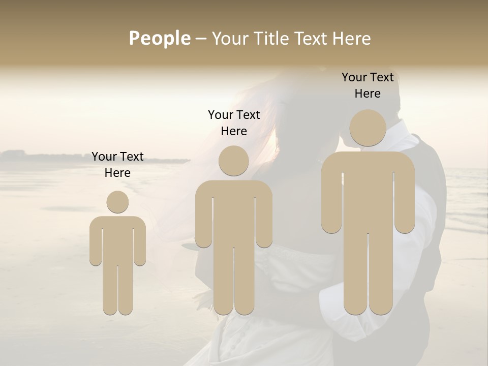 Hair Togetherness Couple PowerPoint Template