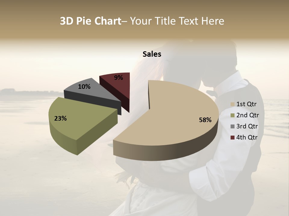 Hair Togetherness Couple PowerPoint Template