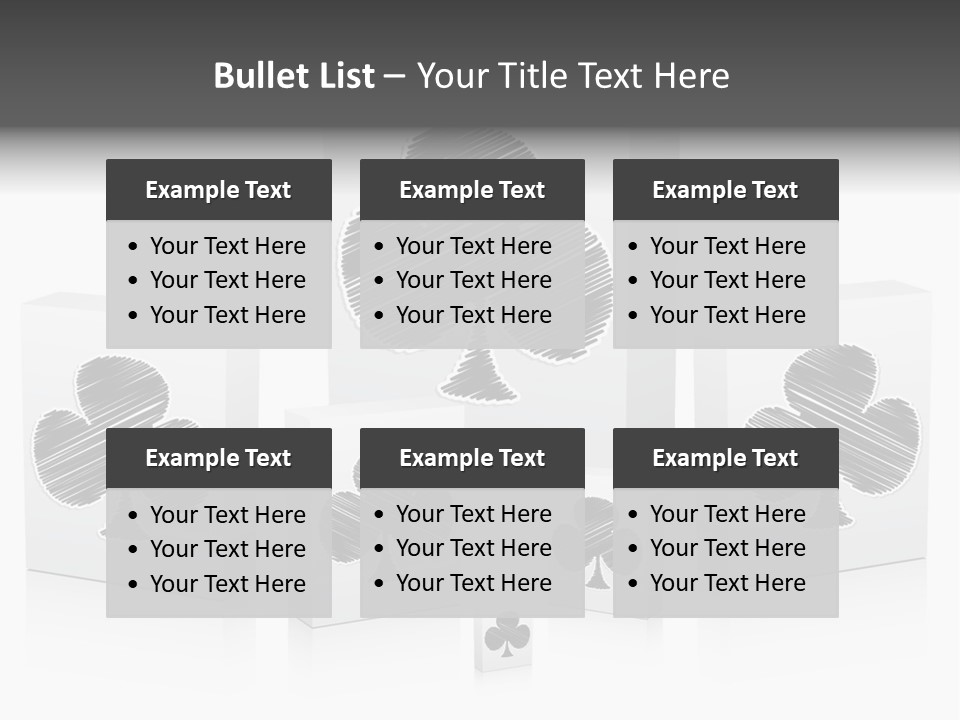 Clover Casino Luck PowerPoint Template