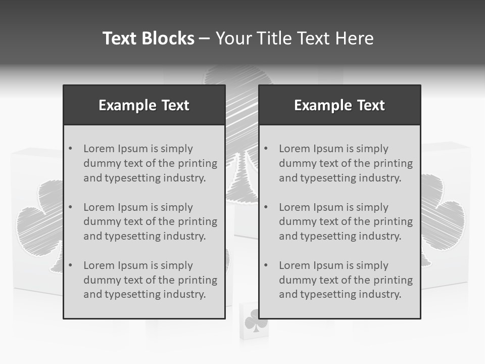 Clover Casino Luck PowerPoint Template
