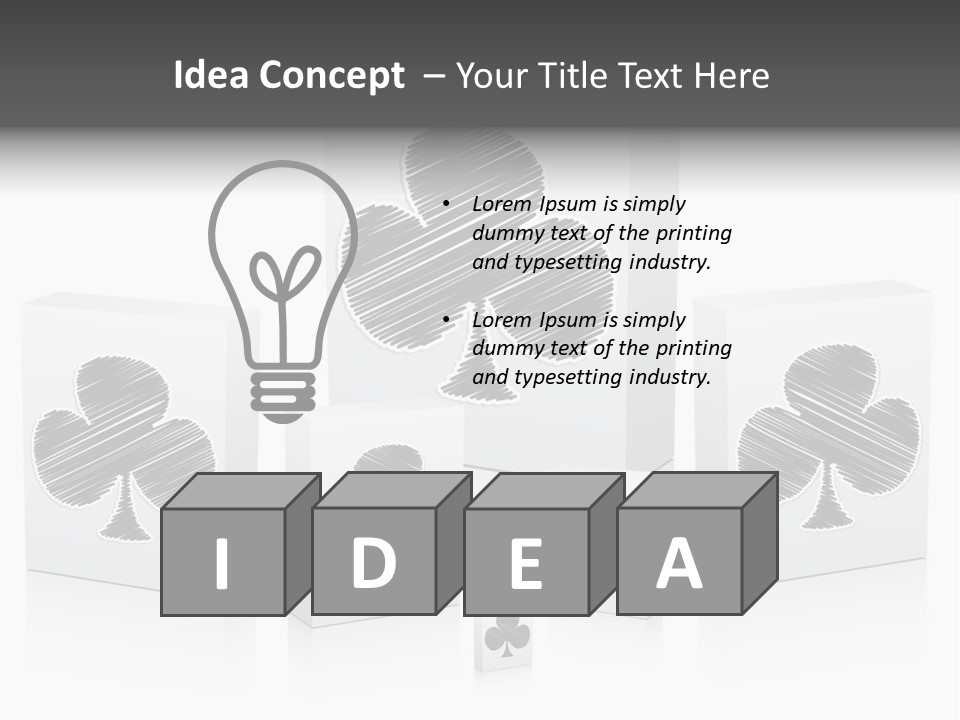 Clover Casino Luck PowerPoint Template