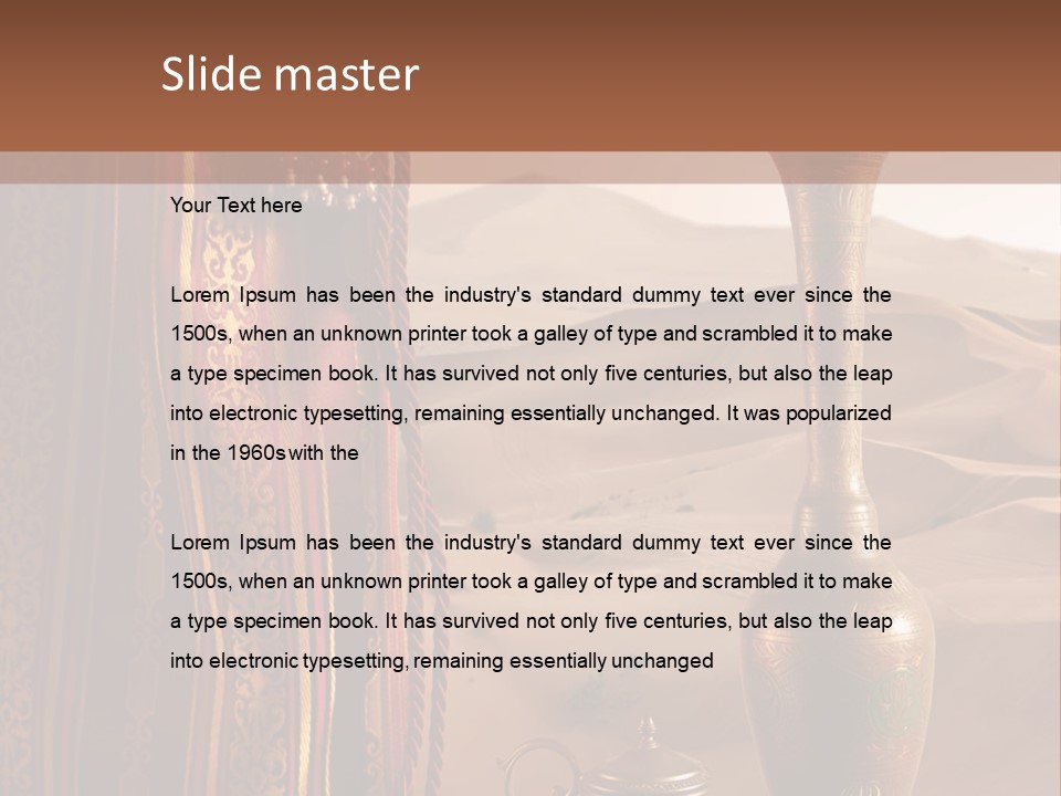 Wilderness Background Vase PowerPoint Template